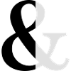 Ampersand two-tone sign icon gift idea