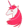 Das rote letzte Einhorn