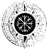 Vikings vegvisir Ragnar's raven