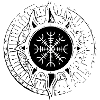 Ægishjálmur helmet of Ægir white