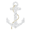 Anchor with seafaring symbols