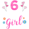 Fille d'anniversaire - 6 ans