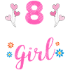 Fille d'anniversaire - 8 ans