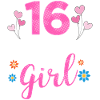 Fille d'anniversaire - 16 ans