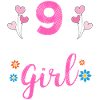 Fille d'anniversaire - 9 ans