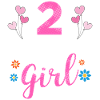 Fille d'anniversaire - 2 ans