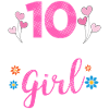 Fille d'anniversaire - 10 ans