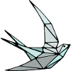 Bird (swallow) in origami