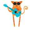 Rocker Katze