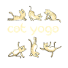 yoga cats kitkat kitty yogi fun meditation gym l