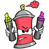Graffiti Spray Can (red)