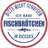 Fischbrötchen Angler lustig