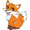 Cute baby fox
