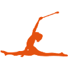 dancer twirling baton large gap
