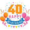 40th birthday 40 years Happy Birthday gift