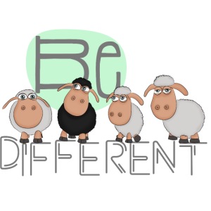 Be different: Besondere Schafe - lustiges Schaf