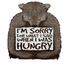 Désolé, j’avais faim.