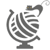 Cute Cat on Globe