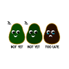 Cool green avocado t-shirt