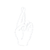 Crossed fingers - lying