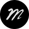 m in the circle black