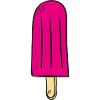 Pink ice lolly