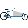 Cargo bike blue