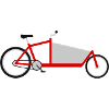 Cargo bike red