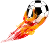Football with fire