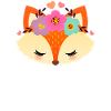 Süßer Fuchs Mit Blumen