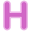 H Letter Alphabet Name Spelling Gift
