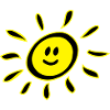 Smiley sun
