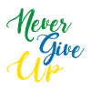 Never give up