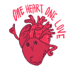 A heart a love