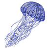 Blue jellyfish