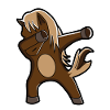 Cheval, dabbing, cheval