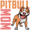 Bedste Pit Bull Mom T-shirt