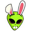 Alien alien Easter bunny Easter gift Ha