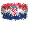 Croatian Flag Graffiti