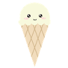 Kawaii Vanilla Ice Cream
