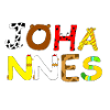 Name Johannes with animal letters