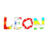Name Leon mit kunterbunten Buchstaben