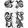 squiggle cross with outlines