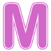 M Letter Alphabet Name Spelling Gift