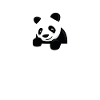 Panda dans le sac cadeau