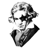 Beethoven rock Kiss Black Metal