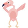 Dabbing flamingo dance timid idea gift