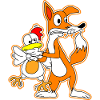 Fox chicken hen goose cartoon cartoon gift
