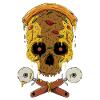 Zombie Halloween Pizza