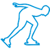 speed skating skater drawing trace8